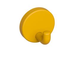 HEWI Wandhaken Ser 801, matt, d:40mm senfgelb 