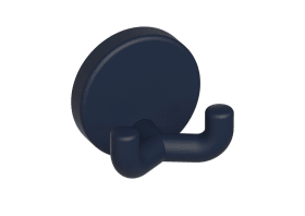 HEWI Doppelhaken Ser 801, matt, d:40mm stahlblau 