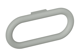 HANDTUCHRING 477 MATT D:28 SCHWENKBAR FELSGRAU