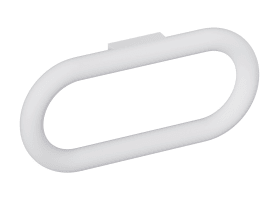 HANDTUCHRING 477 MATT D:28 SCHWENKBAR SIGNALWEIß