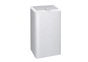 Hewi Papierabfallbehälter 25 L, mit Deckel, Edelstahl