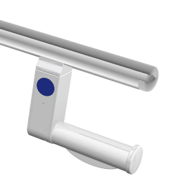 Aufrüstsatz WC-Papierhalter inkl. WC-Spülauslösung Links ink. Stützklappgriff