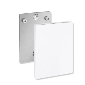 MONTAGEPLATTE M.ABDECKUNG KS MOB STÜTZKLAPPGRIFFE REINWEIß