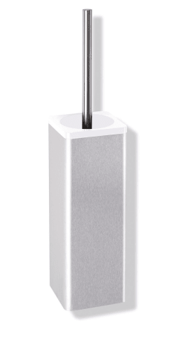 HEWI WC-Bürstengarnitur Ser 805, Edelstahl, Wandmontage reinweiß 