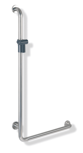 Hewi Winkelgriff mit Brausehalterstange 805 links