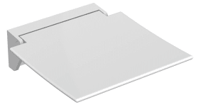 KLAPPSITZ 350 B:350 T:373 SITZFLÄCHE +WANDKONSOLE WEIß SIGNALWEIß