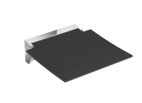 KLAPPSITZ 350 B:350 T:373 KONSOLE CHROM SITZFLÄCHE ANTHRAZITGRAU