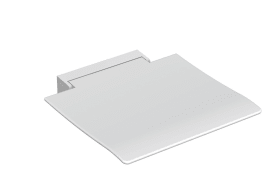 KLAPPSITZ 450 B:450 T:463 SITZFLÄCHE +WANDKONSOLE WEIß SIGNALWEIß