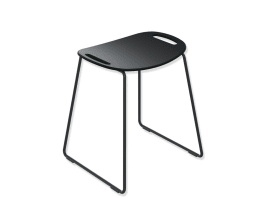 DUSCHHOCKER H:507 B:489 GESTELL PLB SW-TIEFMATT SWM