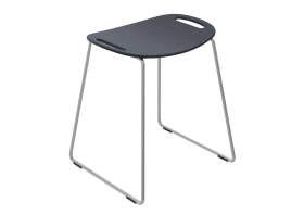 DUSCHHOCKER H:507 B:489 ANTHRAZITGRAU 