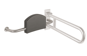 Hewi Rückenstütze 805 LS einseitige Wandbefestigung Stützklappgriff