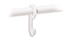 HEWI Haken Ser 477 verschiebbar, auf Stange d:33mm tiefschwarz 