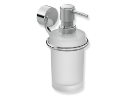 SEIFENSPENDER GLAS M.HALTER 815 ED VERCHROMT GLAS SATIN