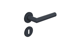 HEWI Feuerschutzgarnitur, PVD-Ros., Edition matt bicolor Anthrazitgrau