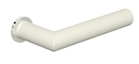 HEWI Türdrückerpaar, m. Drü.- X-Ros., Edition matt mini Reinweiß