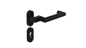 HEWI Feuerschutzgarnitur, EM 166.21PBR/315.21PBR/316PBRFS Tiefschwarz