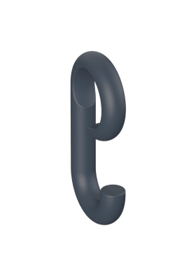 HAKEN 477 MATT VERSCHIEBBAR AUF STANGE D:28 ANTHRAZITGRAU