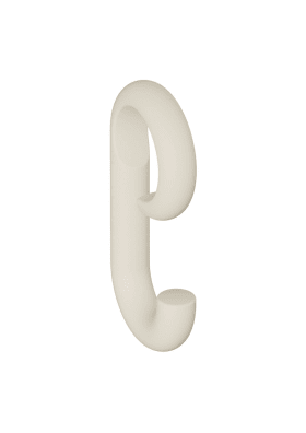 HAKEN 477 MATT VERSCHIEBBAR AUF STANGE D:28 REINWEIß