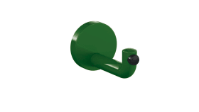 HEWI Wandhaken Ser 477 d:70mm, Türpuffer schwarz maigrün 