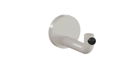 HEWI Wandhaken Ser 477 d:70mm, Türpuffer schwarz lichtgrau 