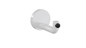 HEWI Wandhaken Ser 477 d:70mm, Türpuffer schwarz signalweiß 