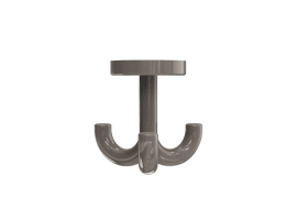 HEWI Dreifachhaken Ser 477, d:50mm, drehbar umbra 