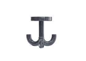 HEWI Dreifachhaken Ser 477, d:50mm, drehbar anthrazgr 