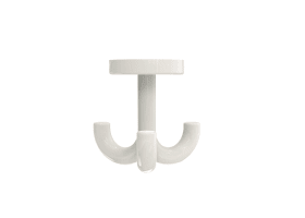 HEWI Dreifachhaken, m. Gegenplatte reinweiß 