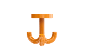 HEWI Dreifachhaken, m. Gegenplatte, z. Durchschr orange 