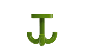 HEWI Dreifachhaken, m. Gegenplatte, z. Durchschr maigrün 