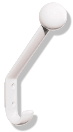 HEWI Garderobenhaken Ser 477, H:174mm, m. Kugel, T:117mm aquablau 