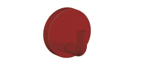 HEWI Einzelhaken Ser 477, matt, d:50mm rubinrot 