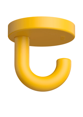 HEWI Haken Ser 477, matt, d:50mm, als Unterkopfhaken senfgelb 