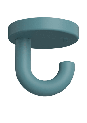 HEWI Haken Ser 477, matt, d:50mm, als Unterkopfhaken aquablau 