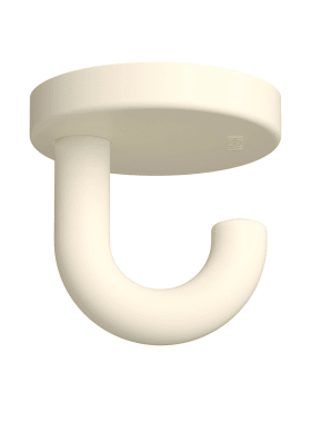 HEWI Haken Ser 477, matt, d:50mm, als Unterkopfhaken reinweiß 