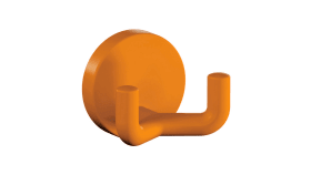 HEWI Doppelhaken Ser 477, matt, d:50mm, eckige Hakenform orange 