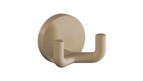 HEWI Doppelhaken Ser 477, matt, d:50mm, eckige Hakenform sand 