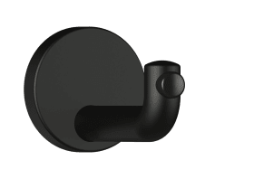 HEWI Wandhaken Ser 477, matt, d:70mm, Türpuffer schwarz tiefschwarz 