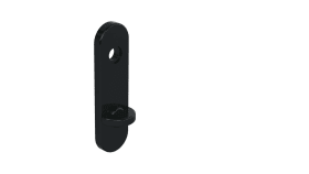 WC-KURZSCHILDER R-TECH DRÜCKER D:21 TIEFSCHWARZ 230.21RNR 90