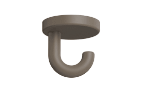 HEWI Haken Ser 477, matt, d:40mm, als Unterkopfhaken umbra 