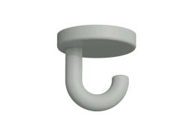 HEWI Haken Ser 477, matt, d:40mm, als Unterkopfhaken felsgrau 