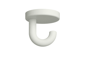 HEWI Haken Ser 477, matt, d:40mm, als Unterkopfhaken lichtgrau 