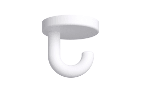 HEWI Haken Ser 477, matt, d:40mm, als Unterkopfhaken signalweiß 