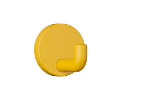 HEWI Wandhaken Ser 477, matt, d:60mm senfgelb 