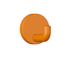 HEWI Wandhaken Ser 477, matt, d:60mm orange 