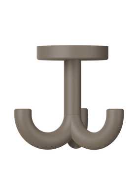 HEWI Dreifachhaken Ser 477,matt,d:50mm, drehb. umbra 