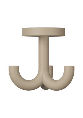 HEWI Dreifachhaken Ser 477,matt,d:50mm, drehb. sand 