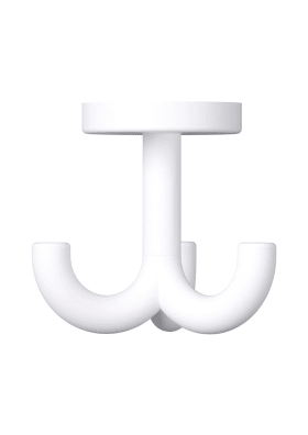 HEWI Dreifachhaken Ser 477,matt,d:50mm, drehb. signalweiß 