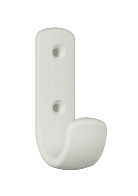 HEWI Garderobenhaken Ser 477,matt,H:75, m.Distanzstück lichtgrau 