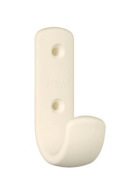 HEWI Garderobenhaken Ser 477,matt,H:75, m.Distanzstück reinweiß 